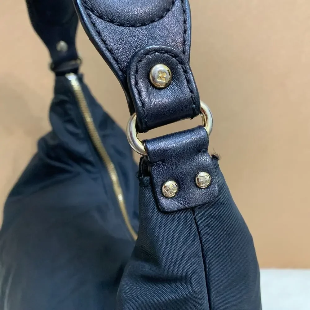 KATE SPADE Black Microfiber Nylon Vintage CLINTON Street SERENA Hobo